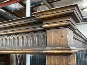Jacobean style oak tester or four poster bed - 7
