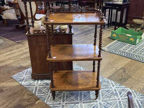 Victoran burr walnut watnot