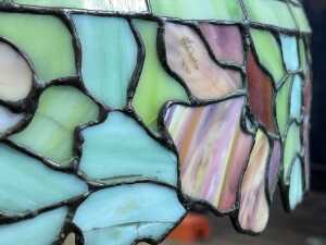 Antique Royal Art Glass Co. Arts and Crafts table lamp - 4