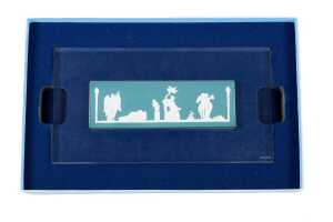 Wedgwood Jasperware plaque mounted to an acrylic panel