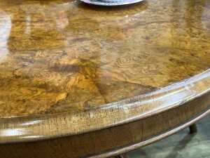 Victorian walnut seven piece loo or dining suite - 6