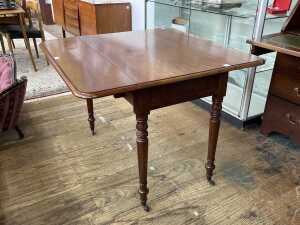Antique walnut drop leaf table