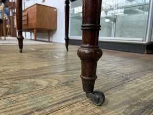 Antique walnut drop leaf table - 5