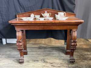 William IV mahogany console table