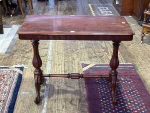 Antique style mahogany hall or occasional table