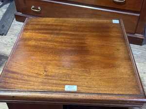 Mahogany revolving bookcase side table - 3