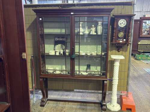 Victorian mahogany display cabinet or bookcase