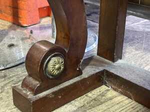 Victorian mahogany display cabinet or bookcase - 6