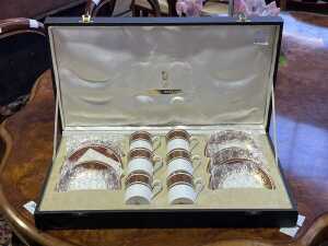 Royal Doulton 'Buckingham' set of six porcelain coffee duos