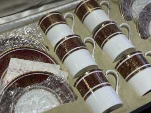 Royal Doulton 'Buckingham' set of six porcelain coffee duos - 2