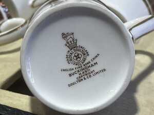 Royal Doulton 'Buckingham' set of six porcelain coffee duos - 4