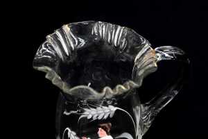 Antique Mary Gregory glass lemonade jug - 3