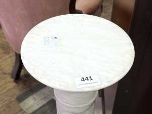 Antique alabaster pedestal - 2