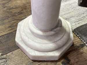 Antique alabaster pedestal - 3