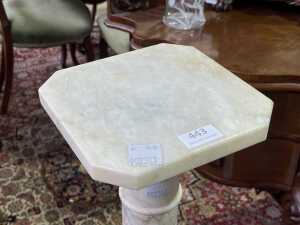 White marble pedestal - 2
