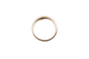 A ridged band in 9 carat yellow and white gold - 3