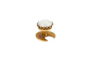 An antique opal tie pin and stick pin in 15 and 9 carat yellow gold - 2
