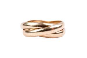 A Russian wedding band in 9 carat yellow gold - 2