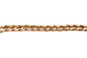 A curb link padlock bracelet in 9 carat yellow gold - 3