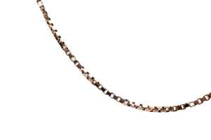 A box link chain in 9 carat yellow gold - 2