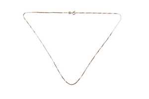 A box link chain in 9 carat yellow gold - 3