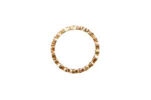 A Pandora Alluring brilliant cubic zirconia ring in 14 carat yellow gold - 3