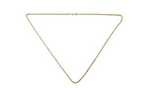 A rope link necklace in 9 carat yellow gold - 3