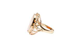 A cameo ring in 9 carat yellow gold - 3