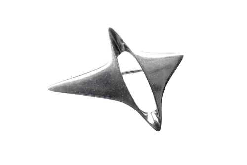 A vintage Georg Jensen sterling silver brooch