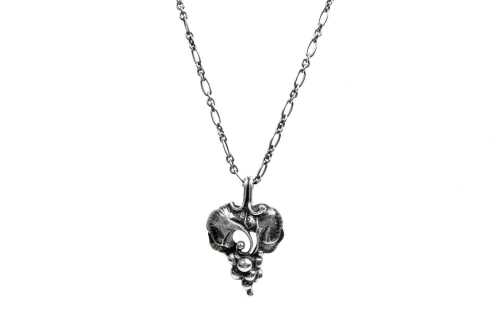 A Georg Jensen 1996 pendant of the year in sterling silver