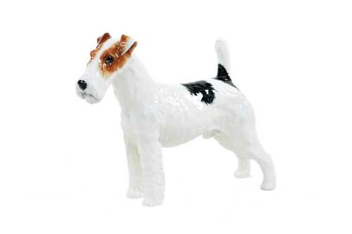 Royal Doulton porcelain Wired Haired Fox Terrier dog figure