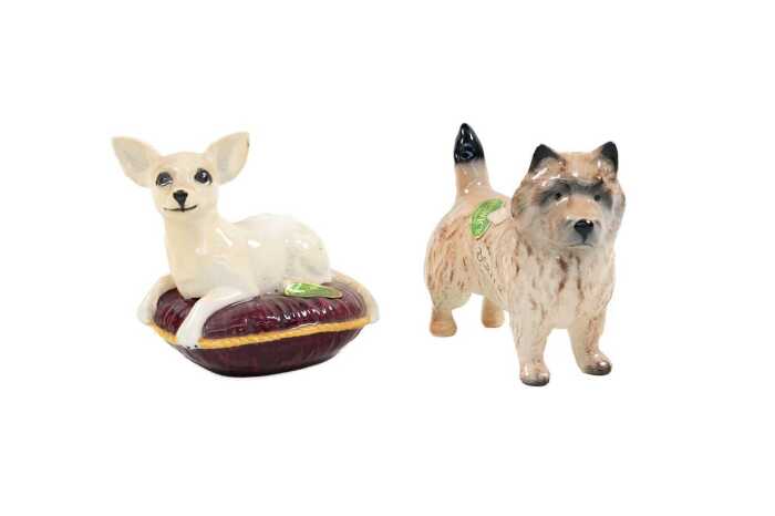 Two Beswick porcelain dog figures