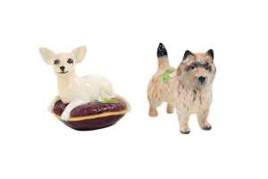 Two Beswick porcelain dog figures