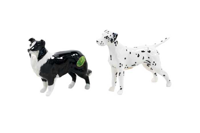 Two Beswick porcelain dog figures