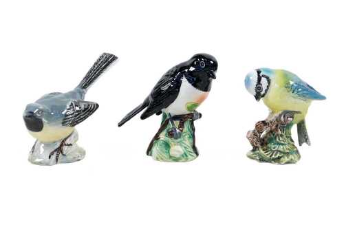 Three Beswick porcelain bird figures