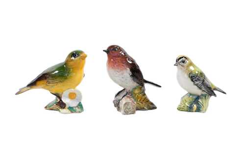 Three Beswick porcelain bird figures