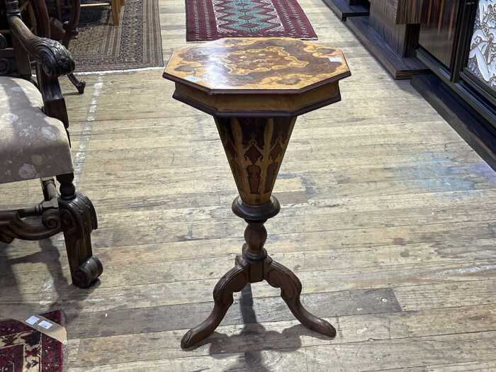 Italian marquetry sewing table
