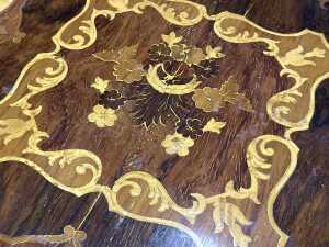 Italian marquetry sewing table - 4