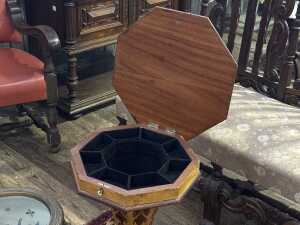 Italian marquetry sewing table - 5