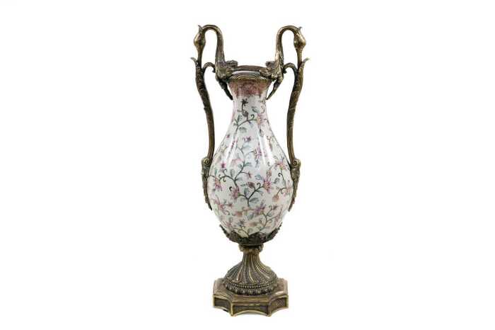 French style ceramic baluster vase