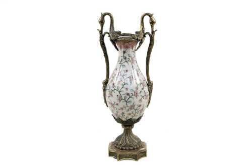 French style ceramic baluster vase