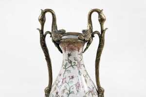 French style ceramic baluster vase - 4