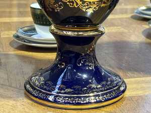 Pair of Limoges porcelain twin handled vases - 3