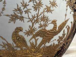 Louis XVI style reproduction jardini&egrave;re on brass stand - 5