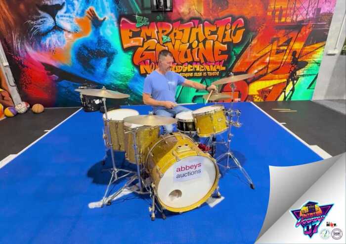 Jon Coghill of Powderfinger - personal inscribed drum kit played at concerts between 1999 and 2008