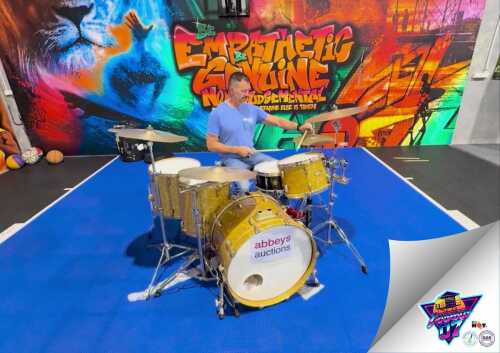 Jon Coghill of Powderfinger - personal inscribed drum kit played at concerts between 1999 and 2008