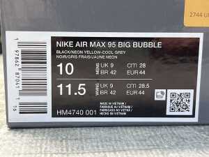 Nike Air Max 95 Big Bubble size US 10 Men's. RRP $250 - 5