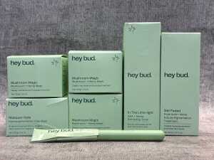 Group of Hey Bud beauty products