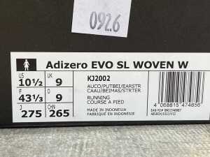 Adidas Adizero EVO SL Woven size US 10.5 Women's - 5