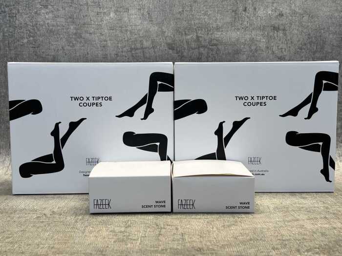 Group of Fazeek homewares RRP Tip Toe coupes $99 (2PK) Scent Stones $29 each